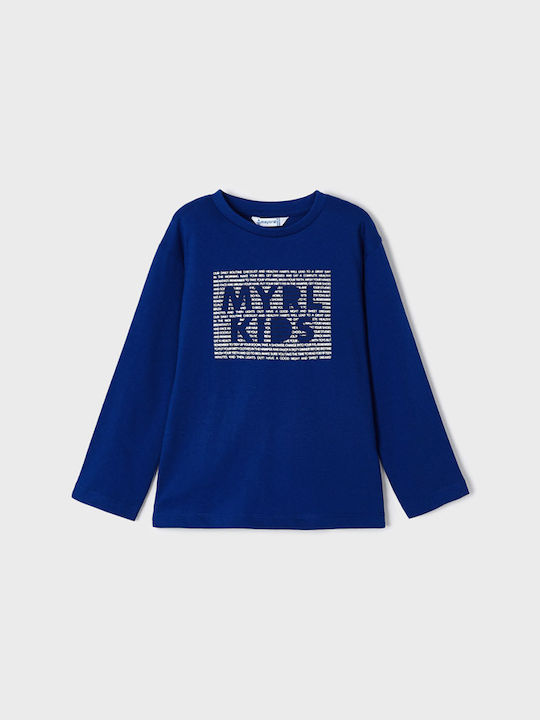 Mayoral Kids' Blouse Long Sleeve Blue