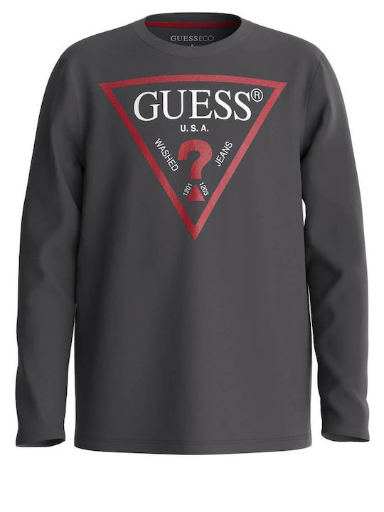 Guess Kids' Blouse Long Sleeve Gray