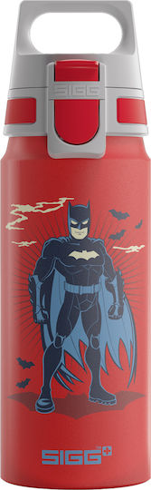 Sigg Παιδικό Παγούρι από Αλουμίνιο Batman Non Spill Κόκκινο 600ml