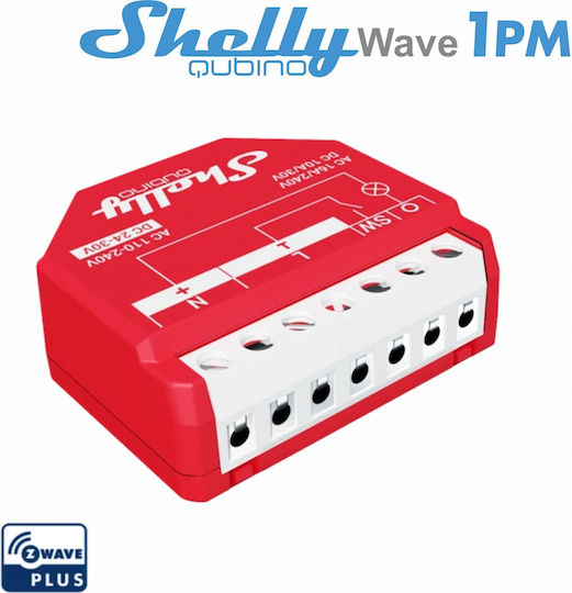 Shelly Qubino Z-Wave 1PM Intelligenter Schalter 1 Kanal Wi-Fi Z-Wave & RF 16A
