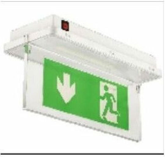 Avide Exit Emergency Light with Battery Powered and Photocell 21pcs