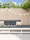 Outdoor-Sofa & Bank aus Holz mit Kissen 62x62x70.5cm