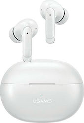 Usams XD19 In-ear Bluetooth Handsfree Earphones with Charging Case Whitά