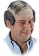 Carnival Wig Bald Gray with Latex