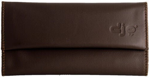 Djo Leather Tobacco Pouch With Magnetic Clasp Brown