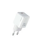 Usams Charger Without Cable with USB-C Port 20W Power Delivery Whites (CC183)