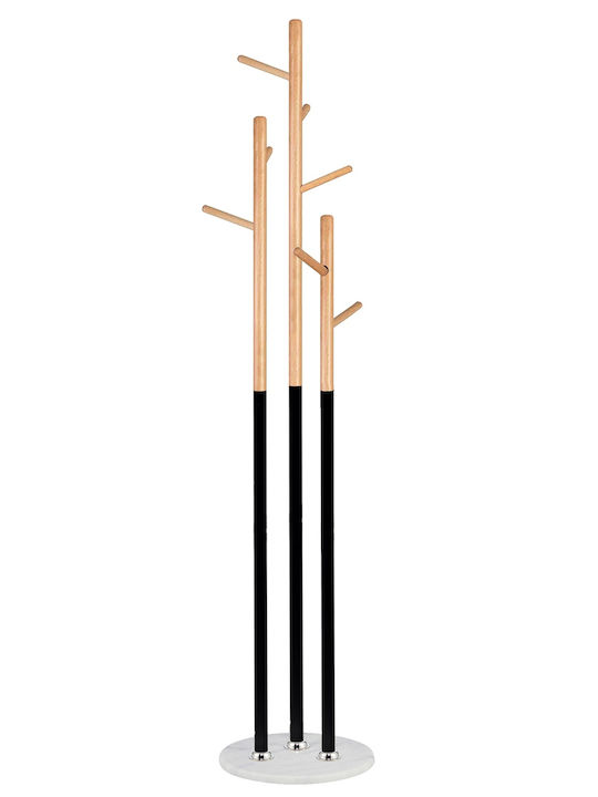ArteLibre Resia Καλόγερος Μεταλλικός Μαύρος 36x36x169cm