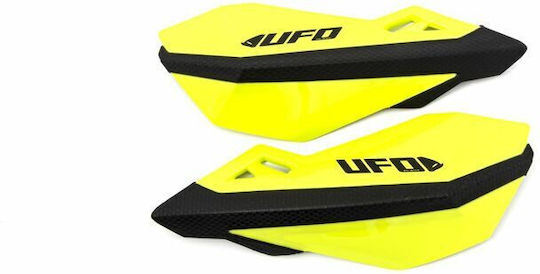 UFO Motorcycle Protective Hand Guards in Yellow Colour