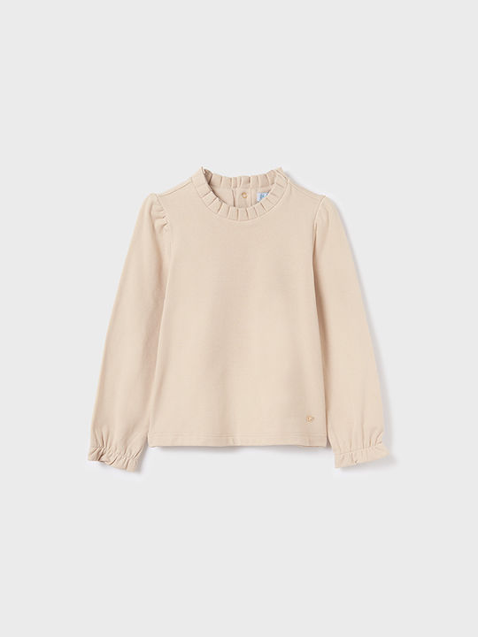 Abel & Lula Kids Blouse Long Sleeve Beige