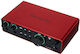 Focusrite Εξωτερική Επαγγελματική Κάρτα Ήχου Scarlett 2i2 4th Gen Συνδεσιμότητα USB για PC