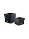 Prosperplast Rato Topf Kunststoff Anthracite 22.5x22.5x23cm.