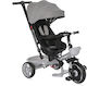 Lorelli Kids Tricycle Foldable With Sunshade, Storage Basket & Push Handle Gray