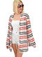 Potre Damen Kimono Strand Mehrfarbig