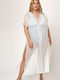Jucita Women's Mini Caftan Beachwear White