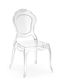 Scaun De Exterior Din Plastic Transparent 42x38x93cm