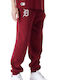 New Era Men's Sweatpants with Rubber Burgundy