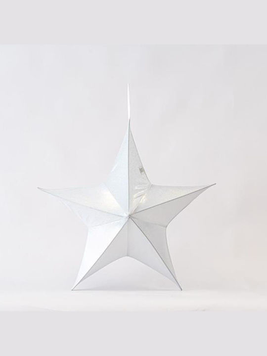 Eurolamp Fabric Christmas Decorative Pendant Star 44x32x51cm White
