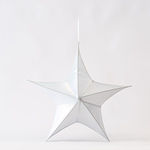 Eurolamp Fabric Christmas Decorative Pendant Star White