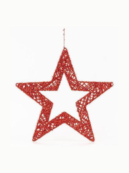 Eurolamp Plastic Christmas Decorative Pendant Star Red