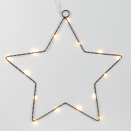 TnS Crăciunesc Decorativ Suspendata Stea cu lumină LED Plastic 30x30x30buc 1buc