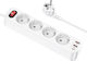 Hoco Power Strip 4 Positions with 2 USB-A, 3 USB-C, Switch and Cable 1.8m