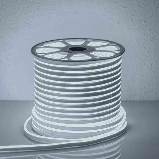 Водоустойчива LED Лента 220V Неутрално бяло Светлина 1м Неон Флекс