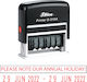 Shiny Self-Inking Date Stamp in Greek Language ...