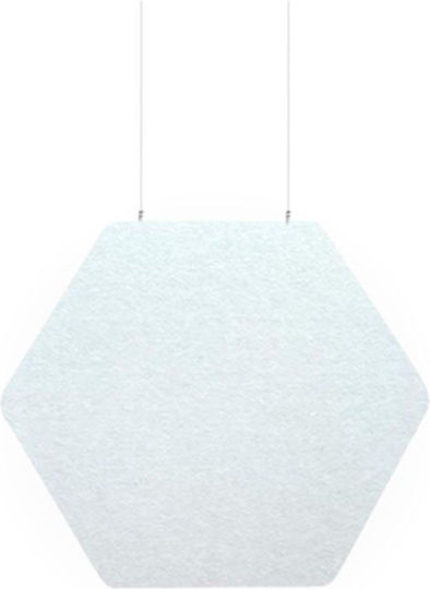 Audiodesigner EcoBaffle Hexagon Acoustic Treatment Material Panel 4 Pieces in White Color