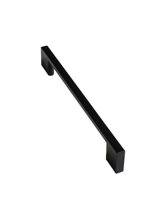 Koulikidis Handle Furniture made of Metallic in Black Color with Center Distance 128mm 3064 1pcs