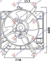 Prasco Car Radiator Fan for Kia Rio