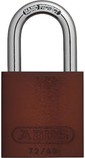 Abus Aluminum Padlock Brass with Key 6.5mm 1pcs