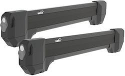 HAKR Alu Pro 4 Car Ski Mounts Suitable for 4 Ski Pairs or 1 Snowboard