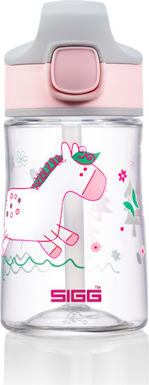 Sigg Miracle Детски Бутилка за Вода Пластмаса с Сламка Розово 350ml