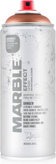 Montana Cans Spray Paint Marble Effect Acrylic with Metallic Effect Bronze 400ml