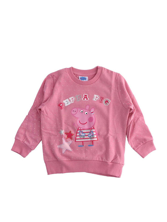 Peppa Pig Παιδικό Φούτερ Ροζ