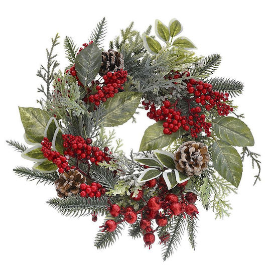 Iliadis Crăciun Decorativ Coroană de flori cu Diametru 35cm. Berries