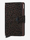 Miniwallet Leather Men's Wallet Cards with RFID Brown