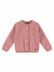 Babyface Girls Knitted Cardigan with Buttons Pink