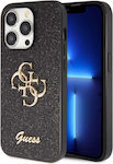 Guess Fixed Glitter 4g Metallic Back Cover Black (Apple iPhone 15 Pro Max)