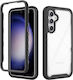 Techsuit Pro Back Cover Σιλικόνης Σετ με Τζαμάκι Μαύρο (Galaxy S23 FE)