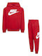 Nike Copilăresc Set de pantaloni de trening Roșu 2buc Little