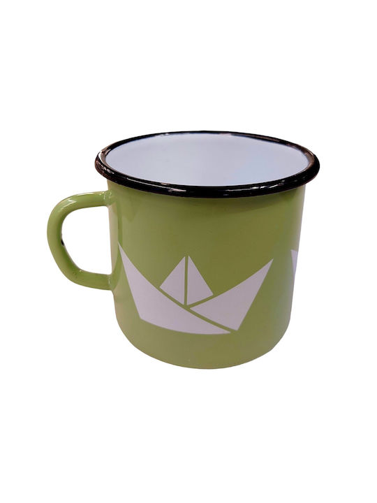 Enamel Cup Beige 350ml