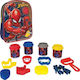 AS Plasticine - Game Marvel Spiderman Τσάντα Πλάτης for 3+ Years, 4pcs 1045-03601