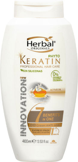 Herbal Hispania Haarmaske für Reparatur mit Keratin 400ml
