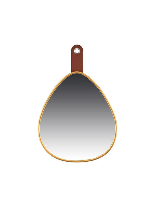 Fylliana Wandspiegel mit Gold Metallisch Rahmen 31x27cm 1Stück