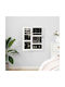 vidaXL Wall Mirror with White Wooden Frame 67x30cm 1pcs