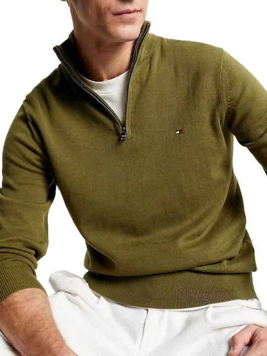 Tommy Hilfiger Пуловер с дълъг ръкав Зелен