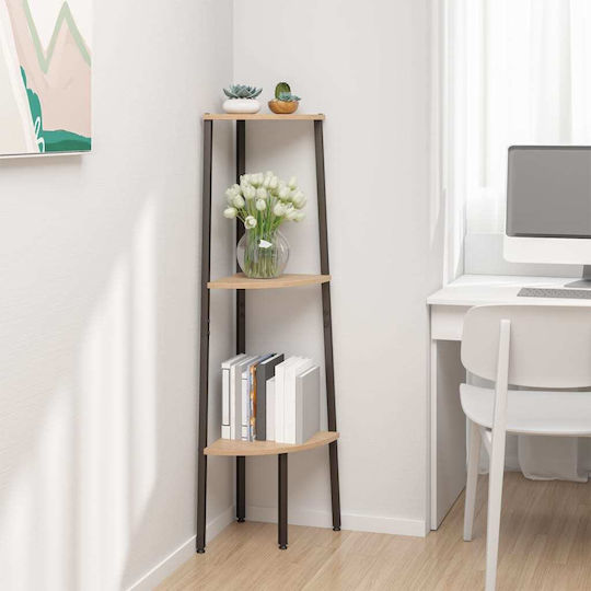 Eckes Bücherregal Braun 45.5x31.5x120cm