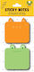 CHartini Poli Stickers Memo Pads in Cube 7.6x7.6cm