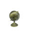 Erde Globus mit Durchmesser 12cm. Gold